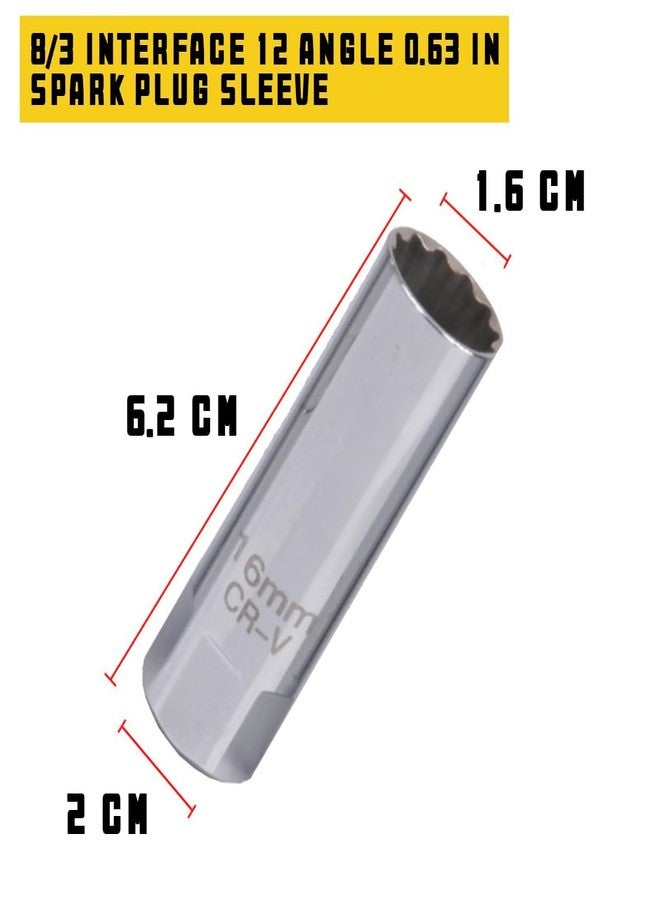 أداة إزالة شمعات الإشعال، مقاس 3/8 بوصة، مقبس شمعات إشعال 16 مم مع مغناطيس، أداة إزالة شمعات الإشعال للسيارات في حجرات المحرك الضيقة، ملحقات إصلاح السيارات الاحترافية - Image 2